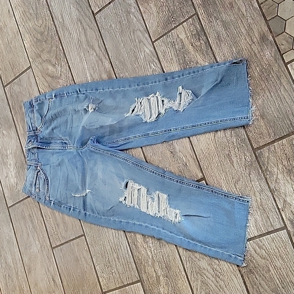 Wild Fable High Waist Cropped Mom Jeans - Picture 1 of 4